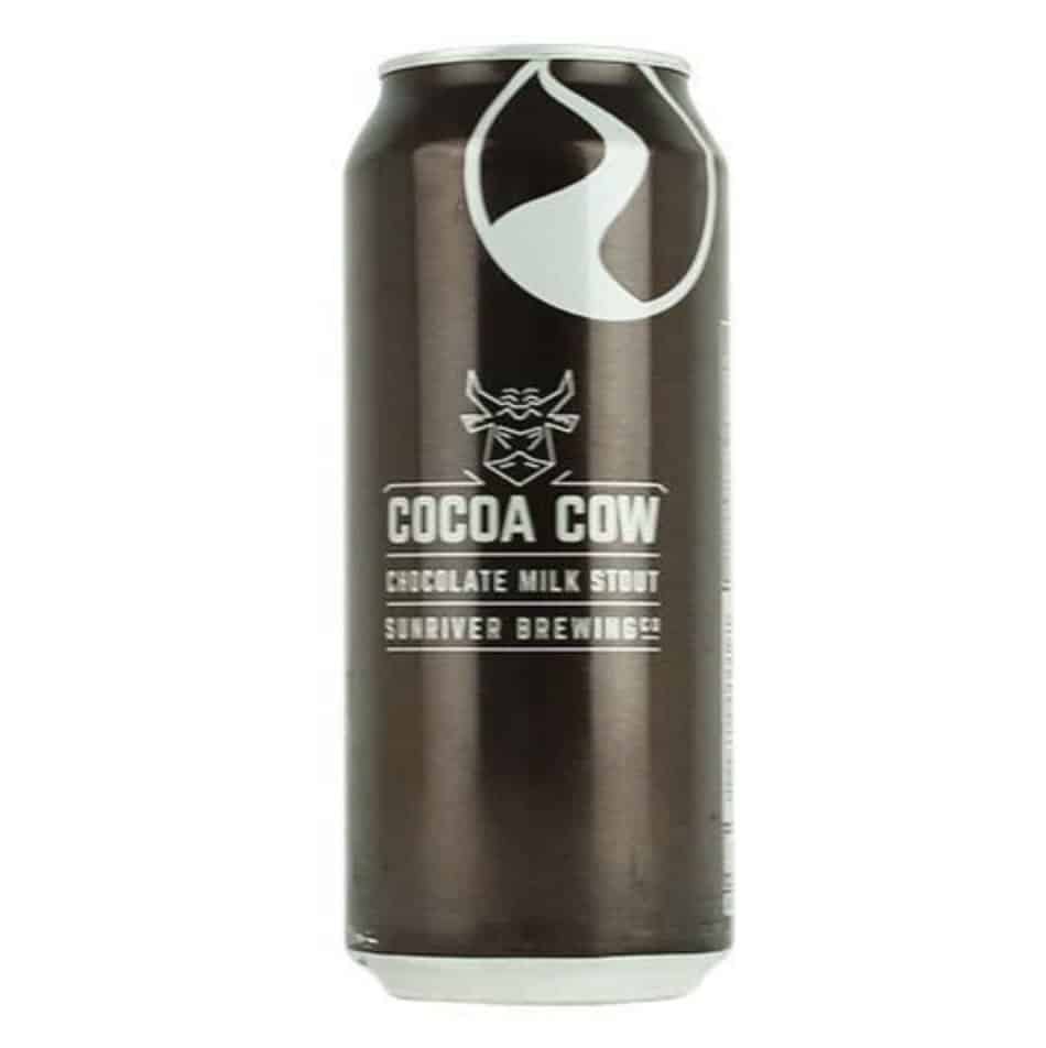 Cocoa cow beer, brown can