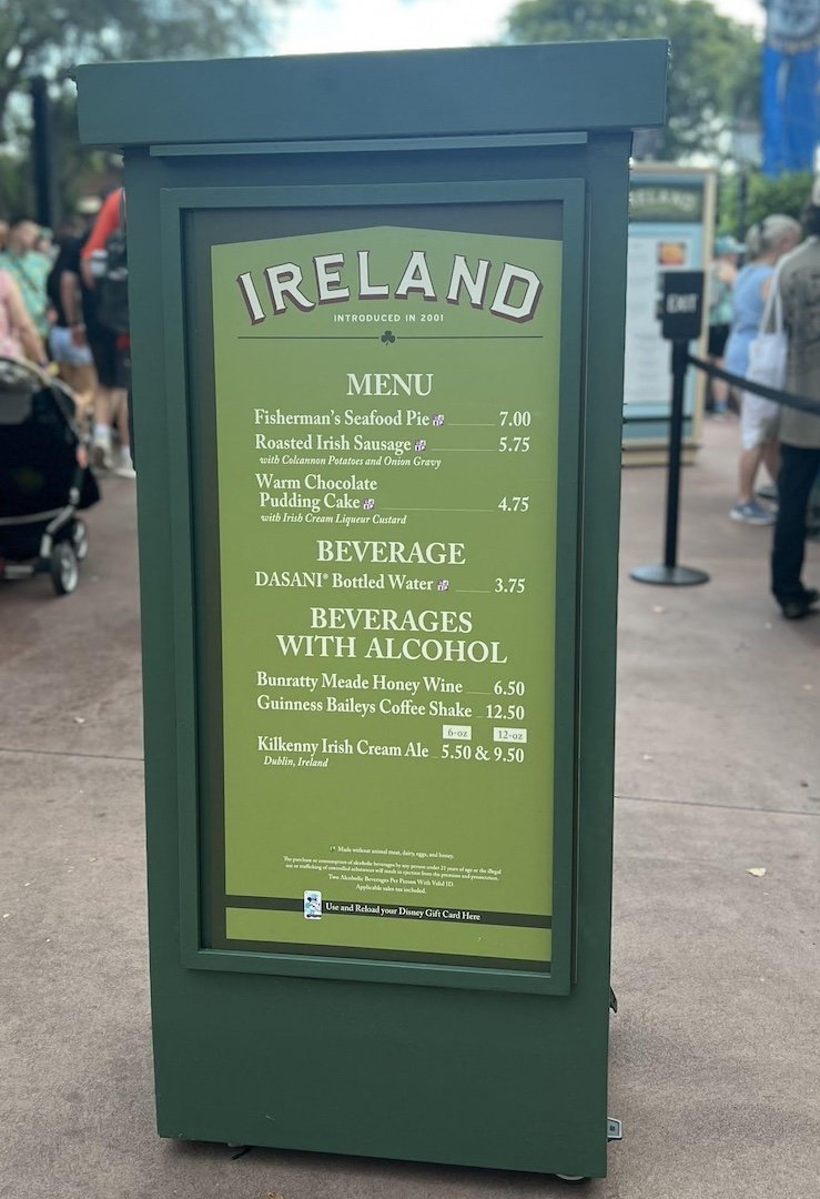 Epcot Drink Around The World - Ireland!