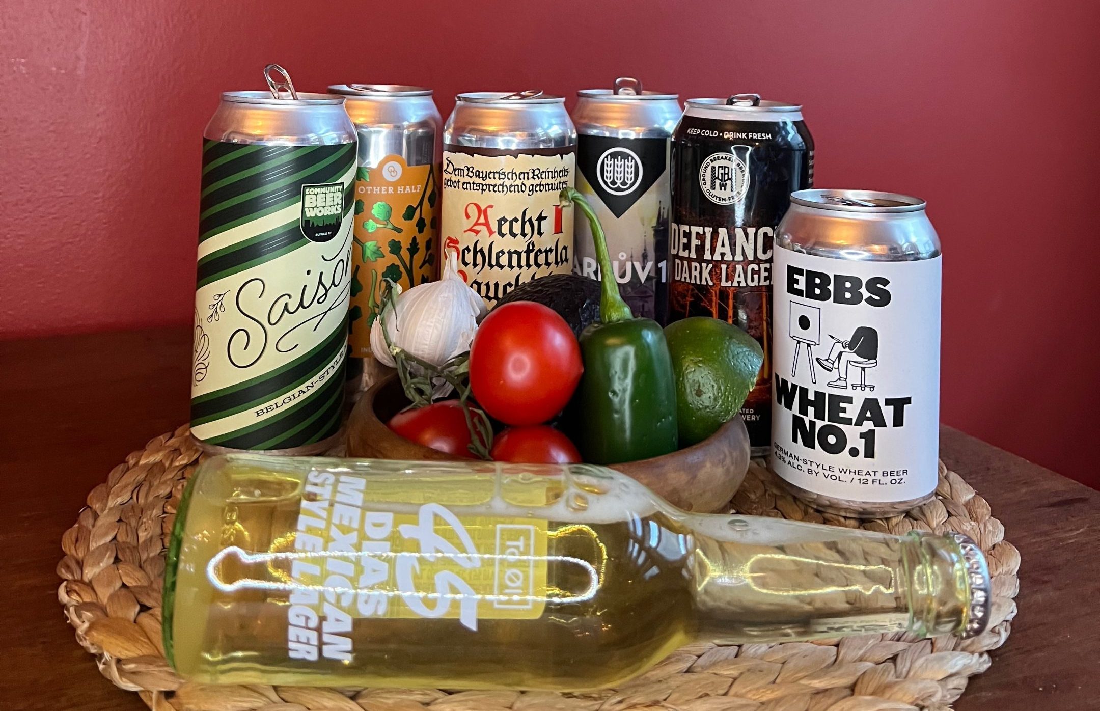 craft beers and salsa beer and salsa for the taste off!