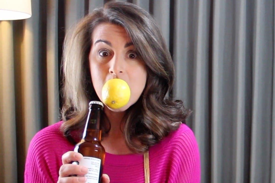 Sour Beer Video Sour Beer Video Cover - Suzanne with a lemon in her face