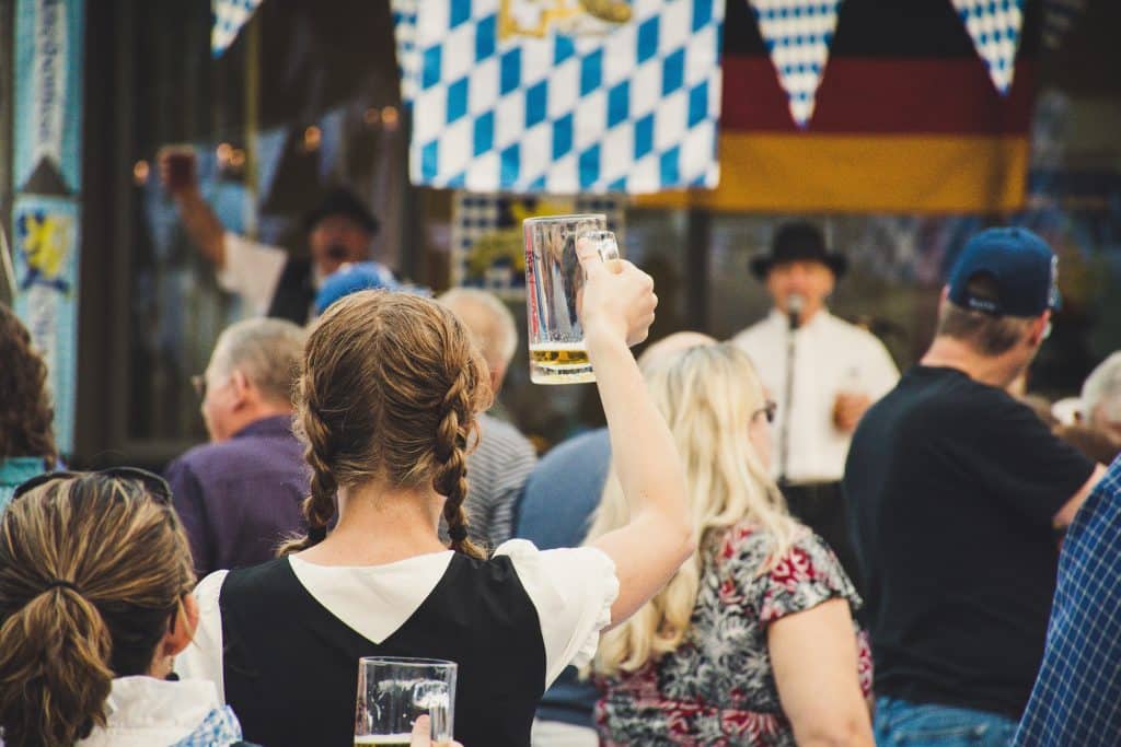 Woman celebrating Oktoberfest