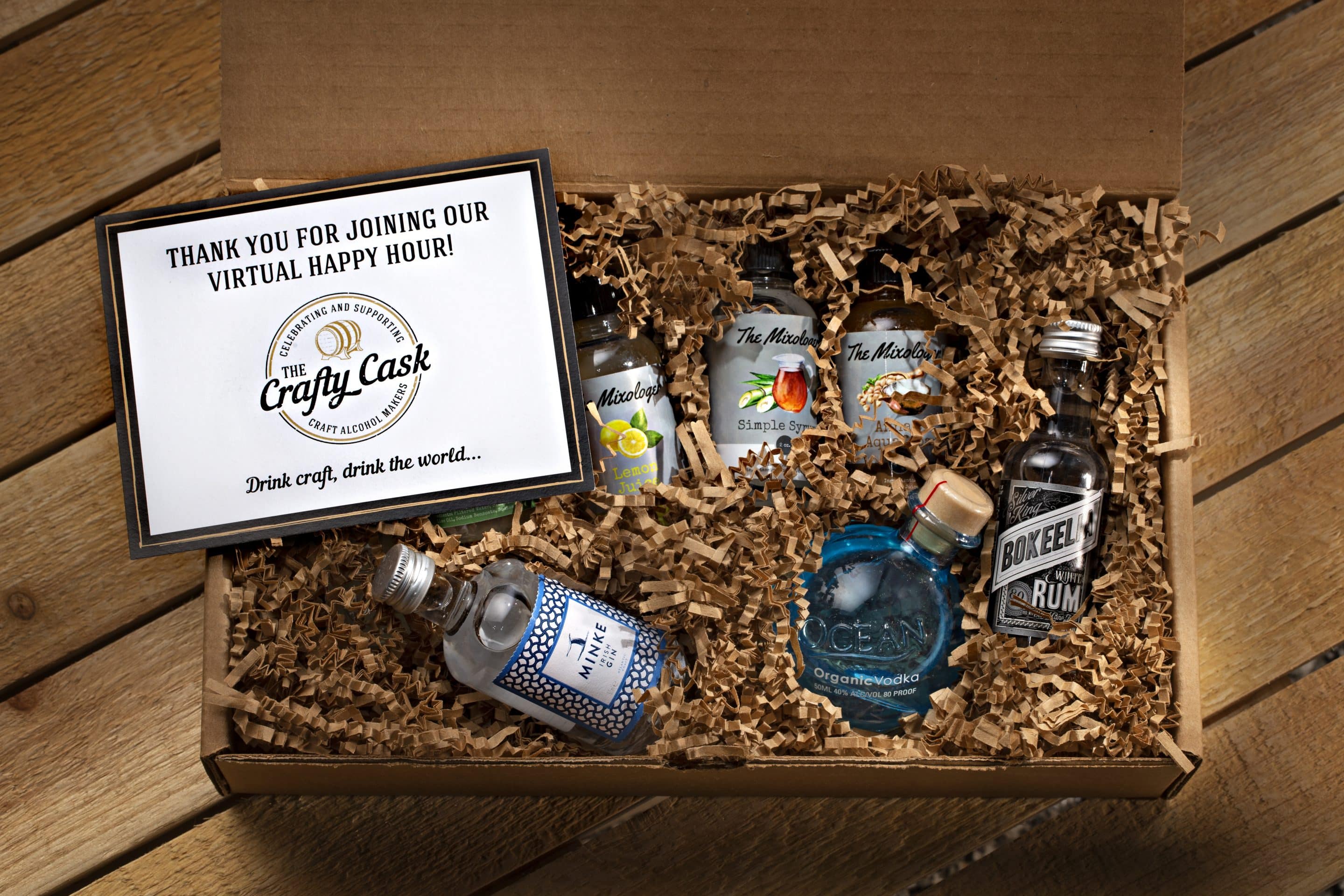 Shaken Not Stirred Box with Card (1) Virtual mixology kit from The Crafty Cask