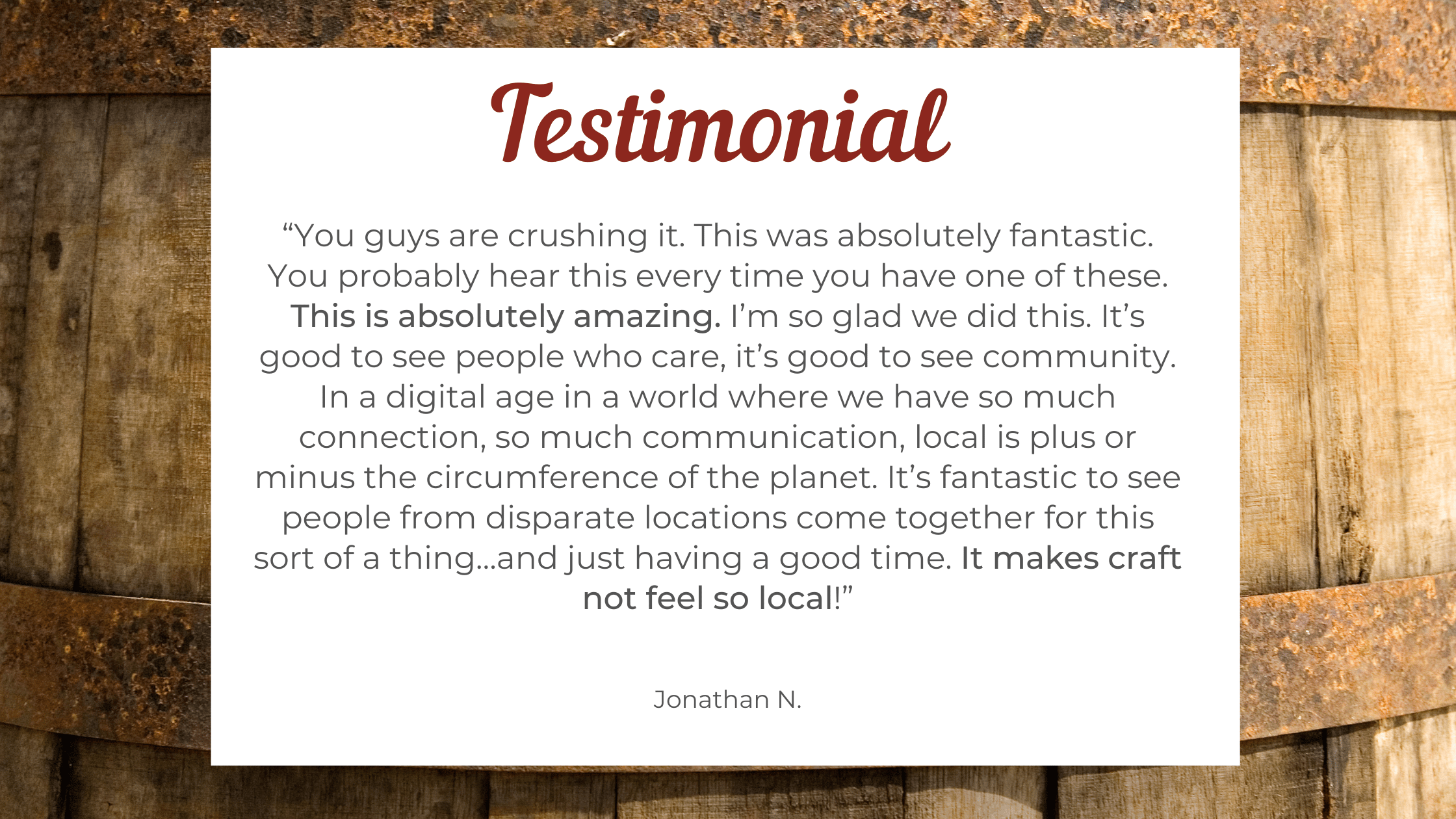 Beige Minimalist Testimonial Photo Quote Blog Banner