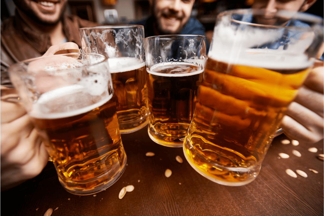 Cheers to Beer Friends cheers with beers