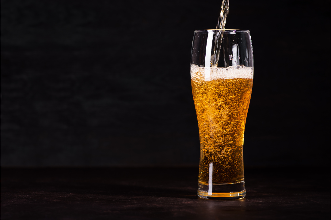 Is this a weird beer? Could be! Is this a weird beer being poured? You never know!