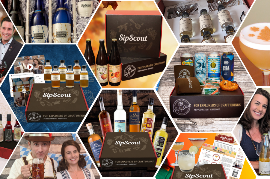 Collage of past SipScout kits