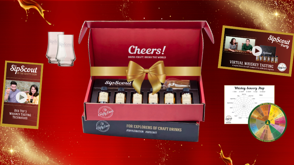 Image of SipScout Whiskey Kit and associated digital resources that come along with the kit